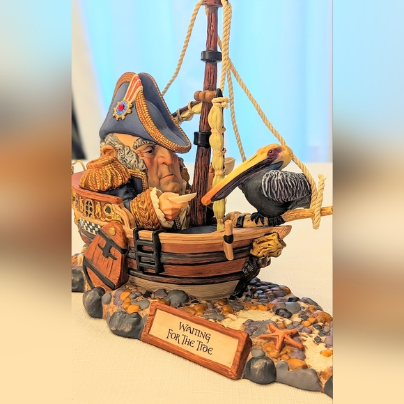 James Christensen Greenwich Workshop Waiting for the Tide Boat Ship Art Figurine - Picture 2 of 9
